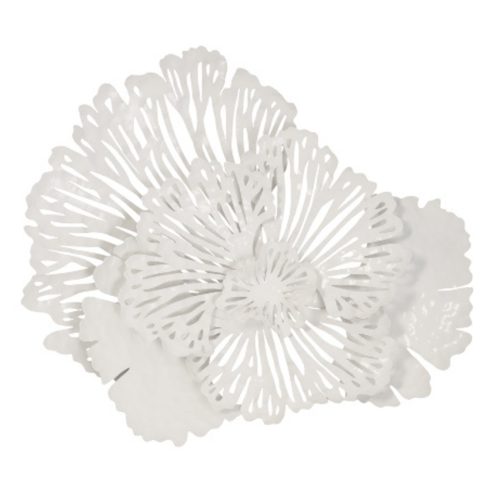 Sculpted Metal Floral Wall Art