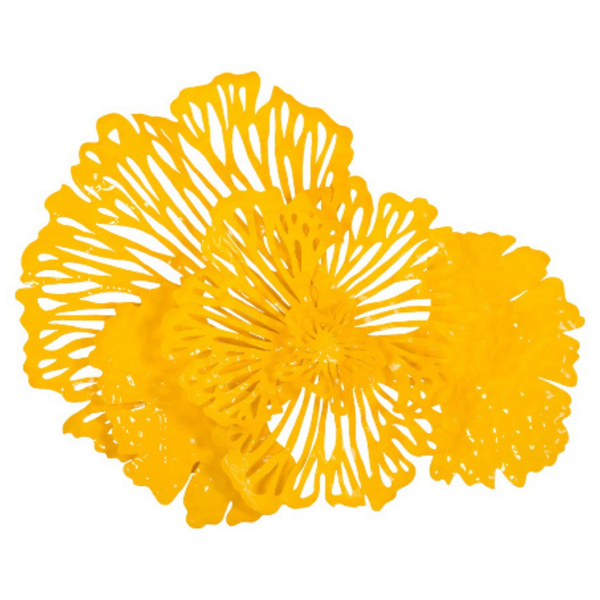 Sculpted Metal Floral Wall Art