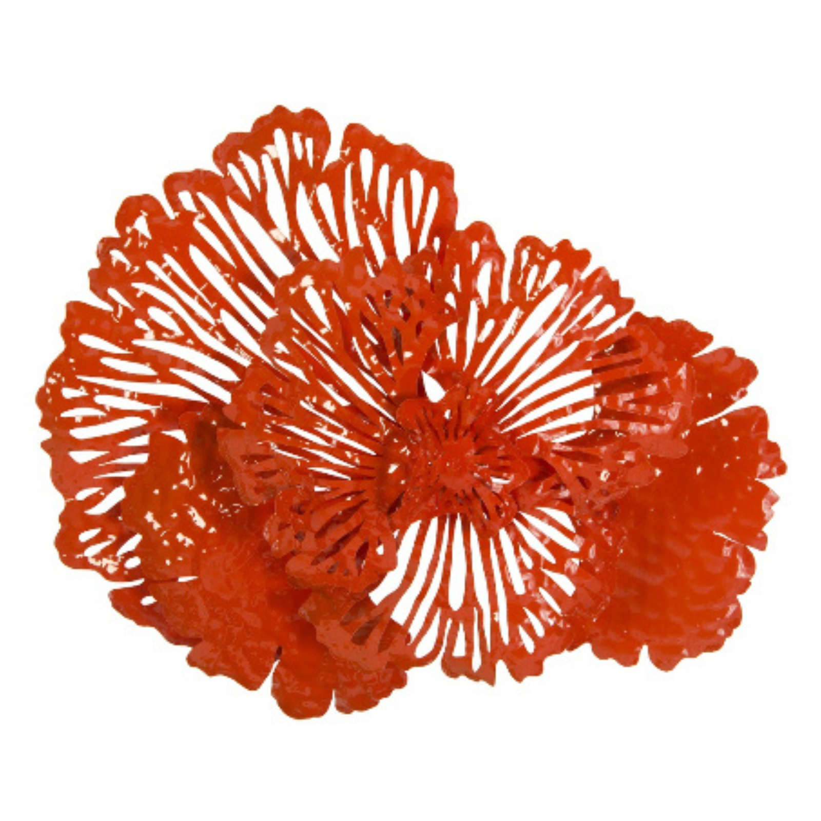 Sculpted Metal Floral Wall Art
