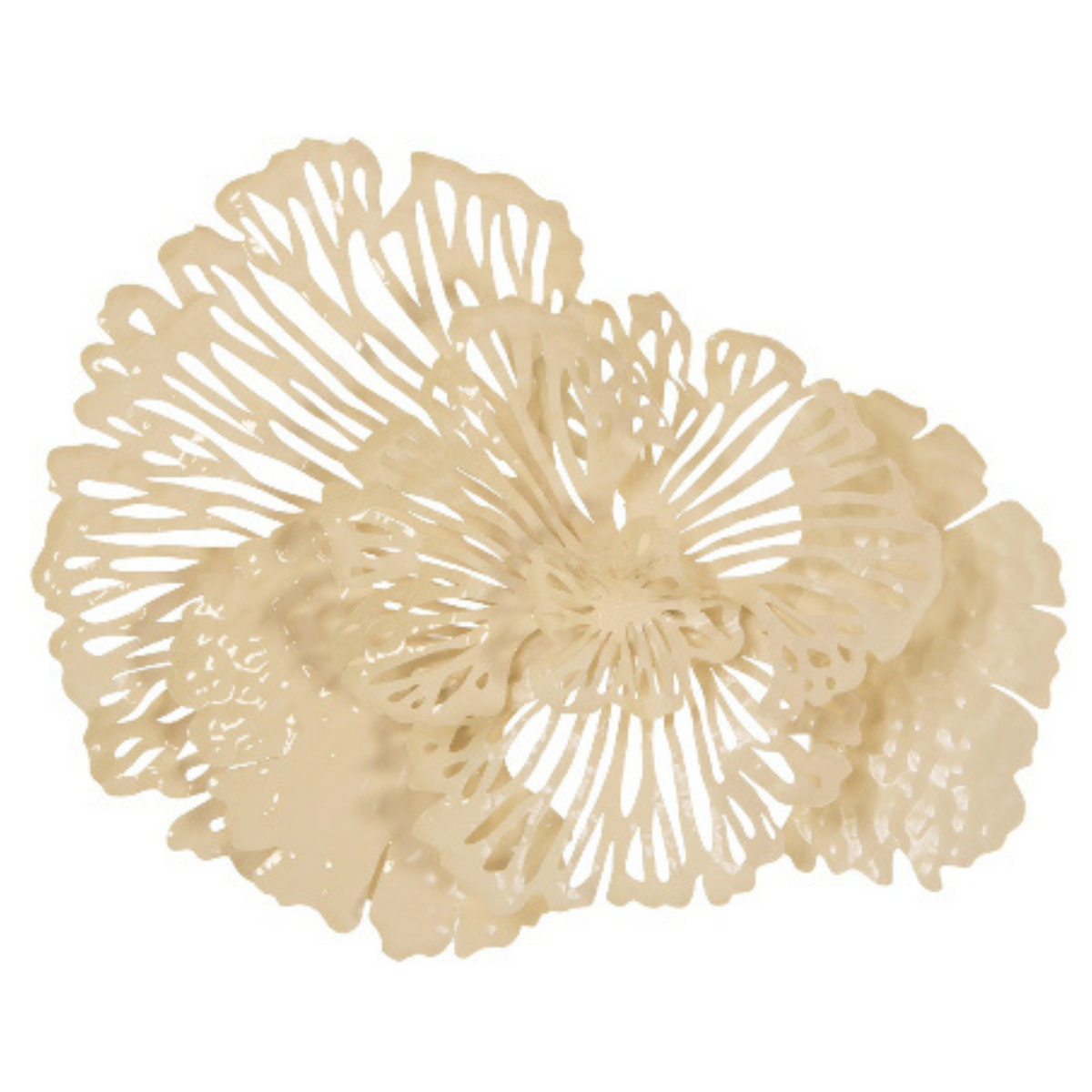 Sculpted Metal Floral Wall Art