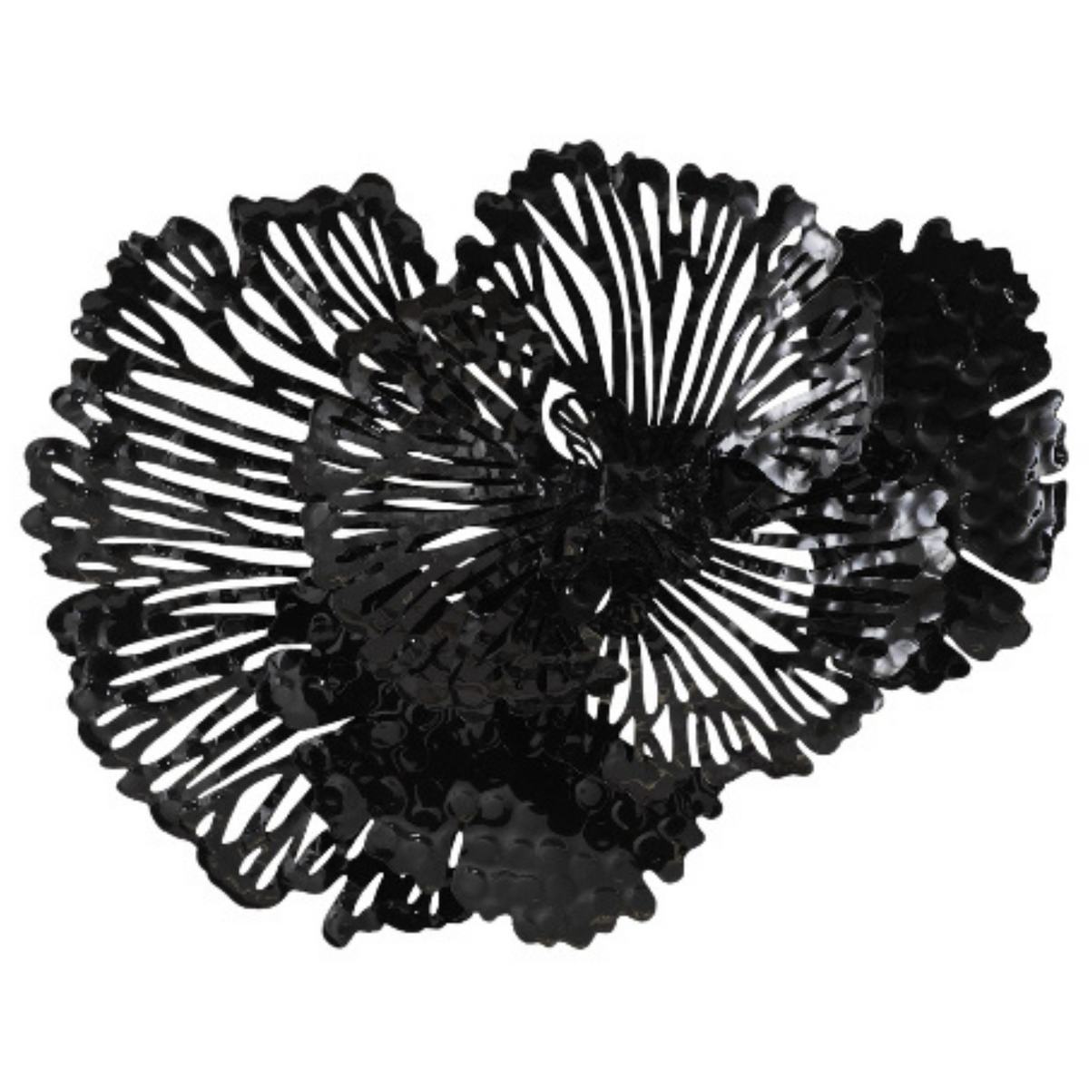 Sculpted Metal Floral Wall Art