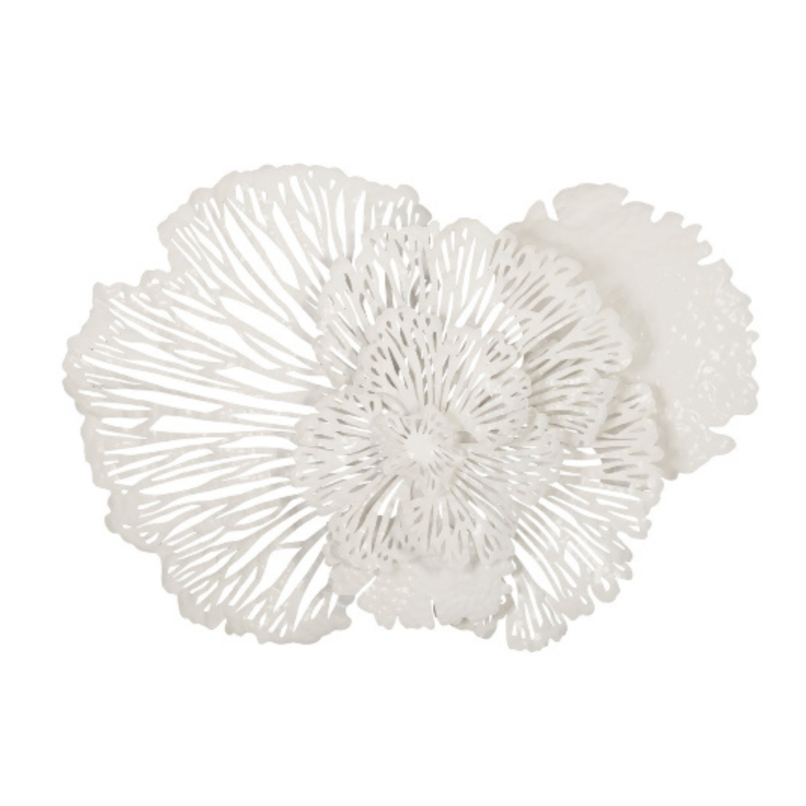 Sculpted Metal Floral Wall Art
