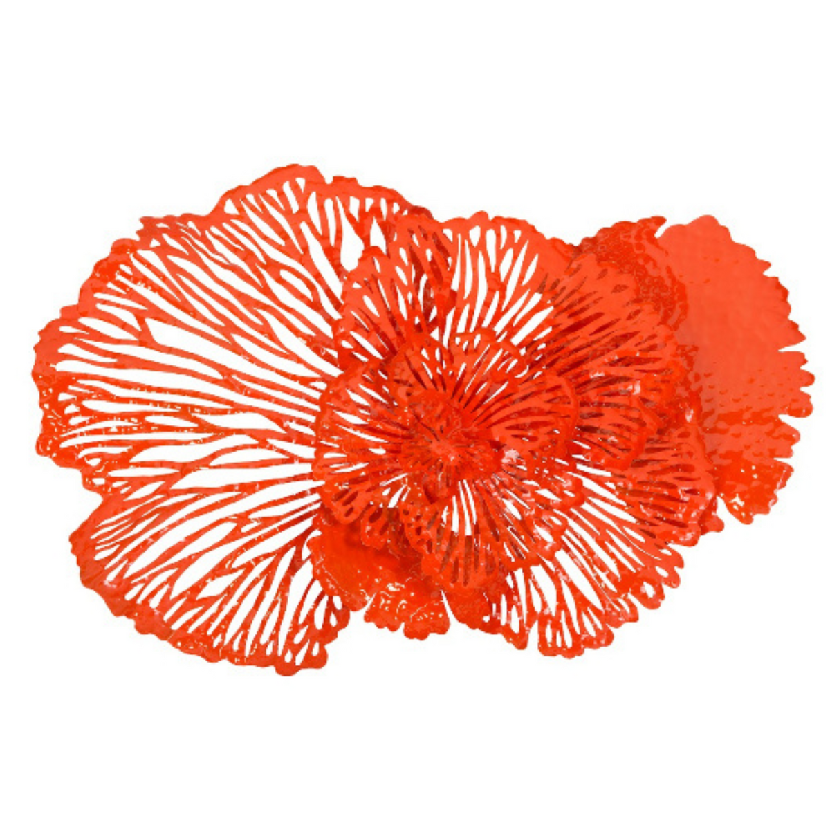 Sculpted Metal Floral Wall Art