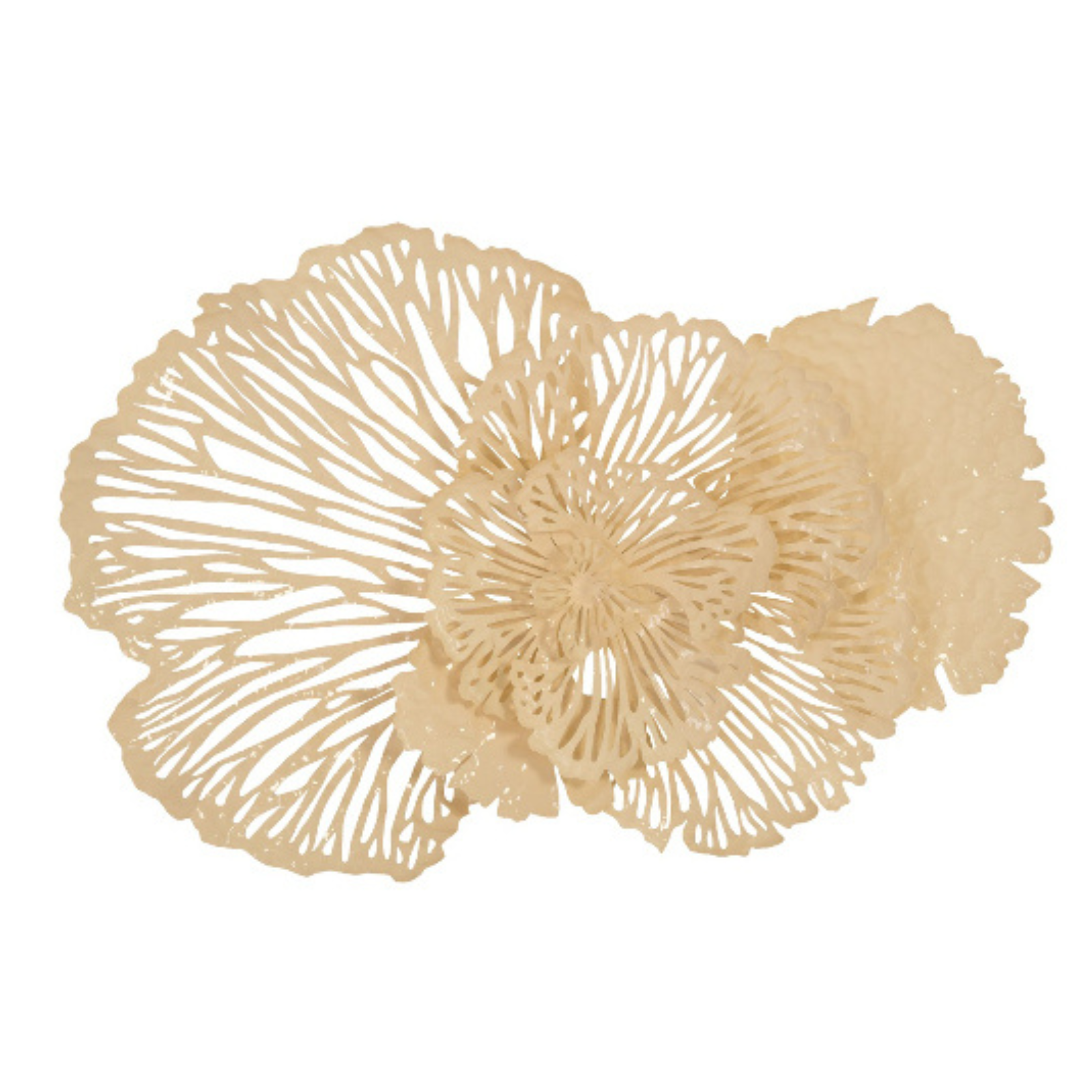 Sculpted Metal Floral Wall Art