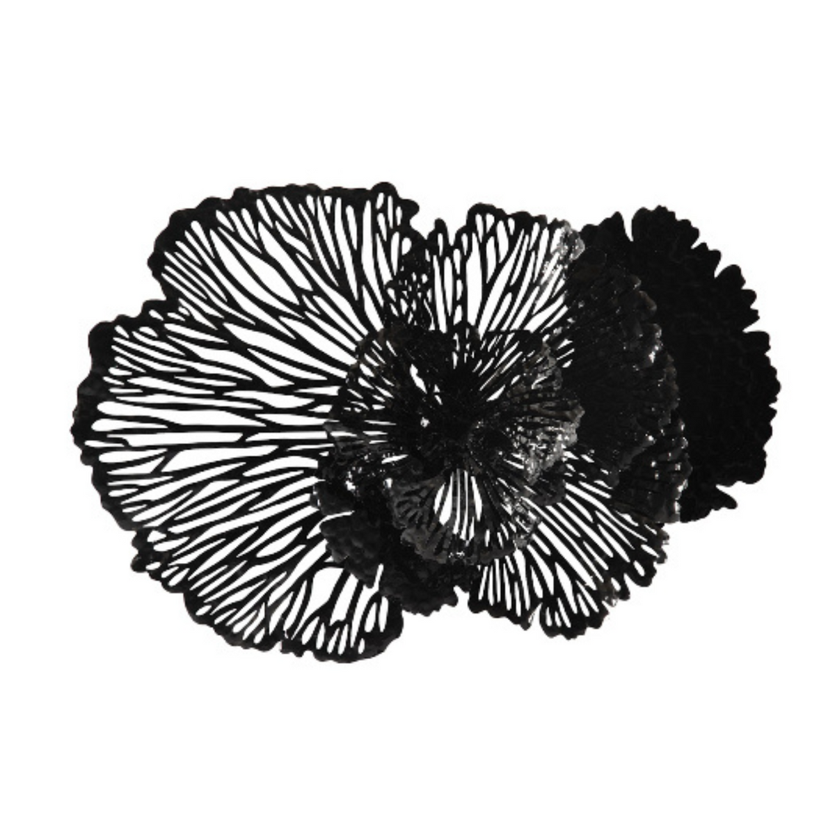 Sculpted Metal Floral Wall Art