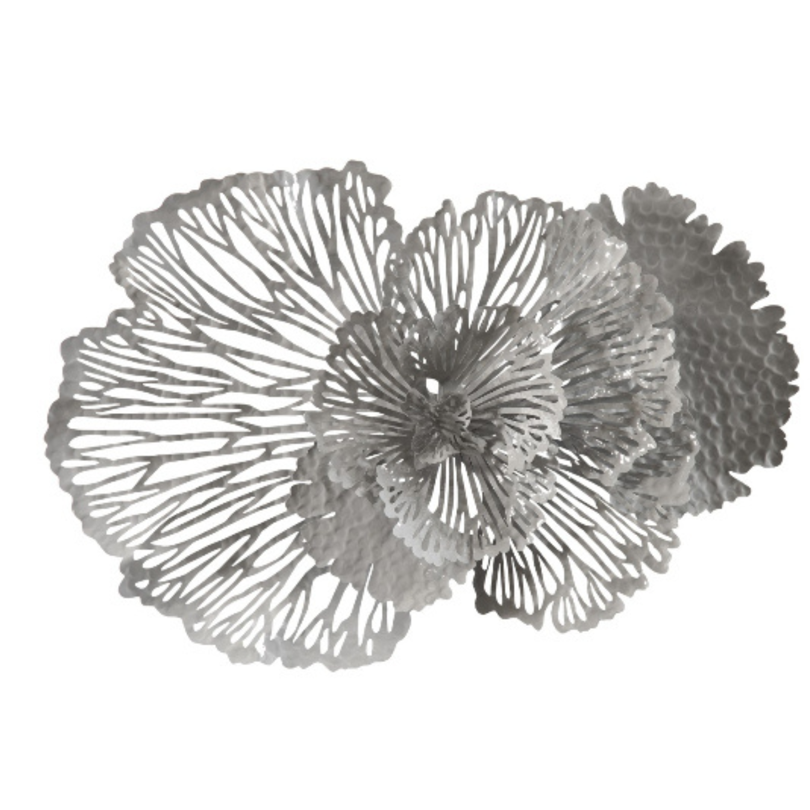 Sculpted Metal Floral Wall Art