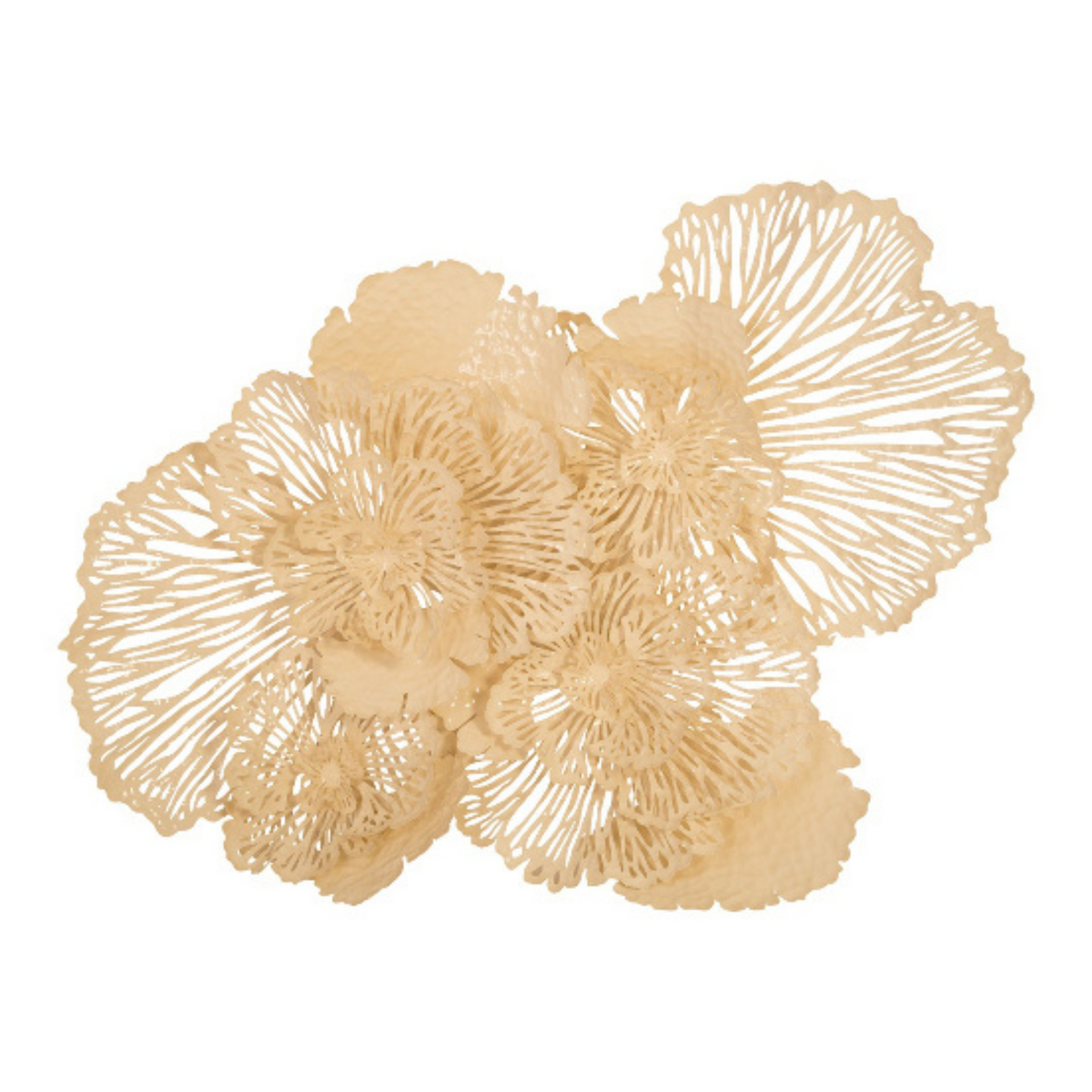 Sculpted Metal Floral Wall Art