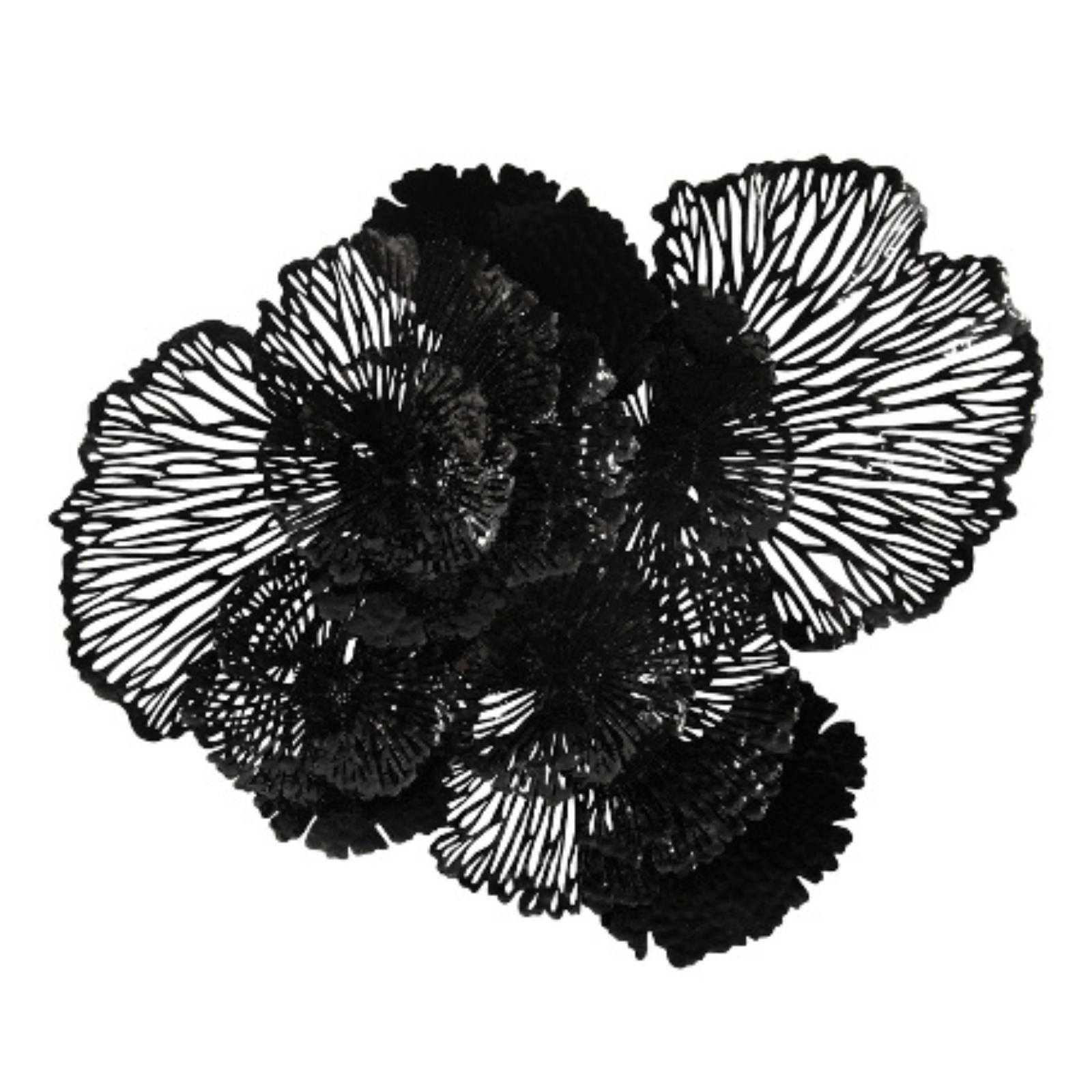 Sculpted Metal Floral Wall Art