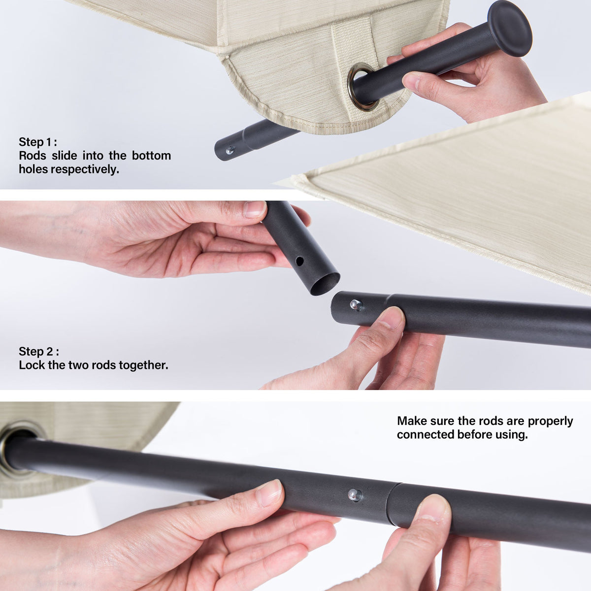 Hanging Closet Organizer with Garment Rod