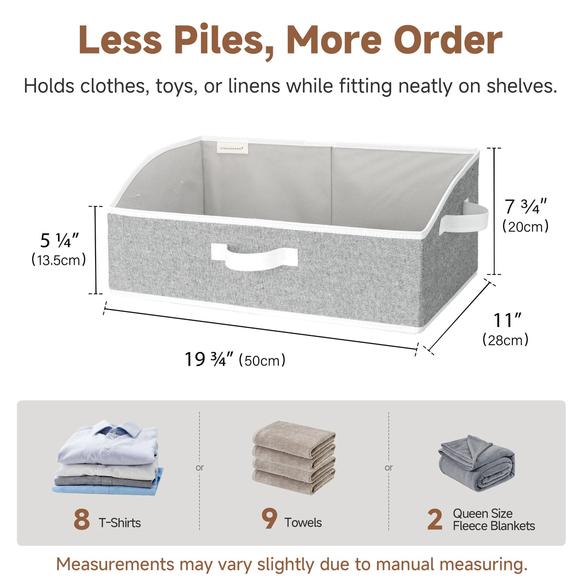 Trapezoid Fabric Storage Bins, Set of 3