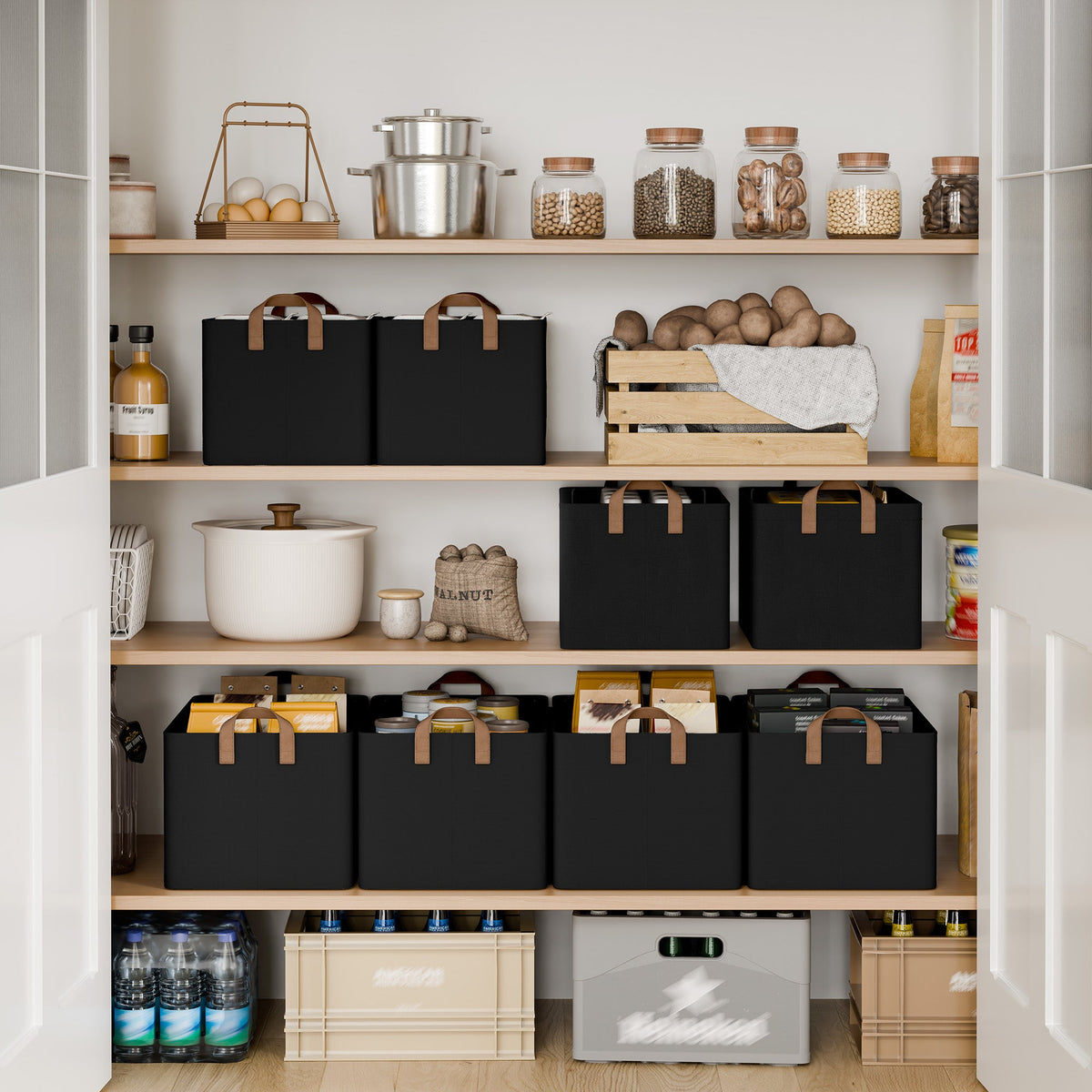 Storage Bins, Shelves Baskets for Organizing, 2 Pack
