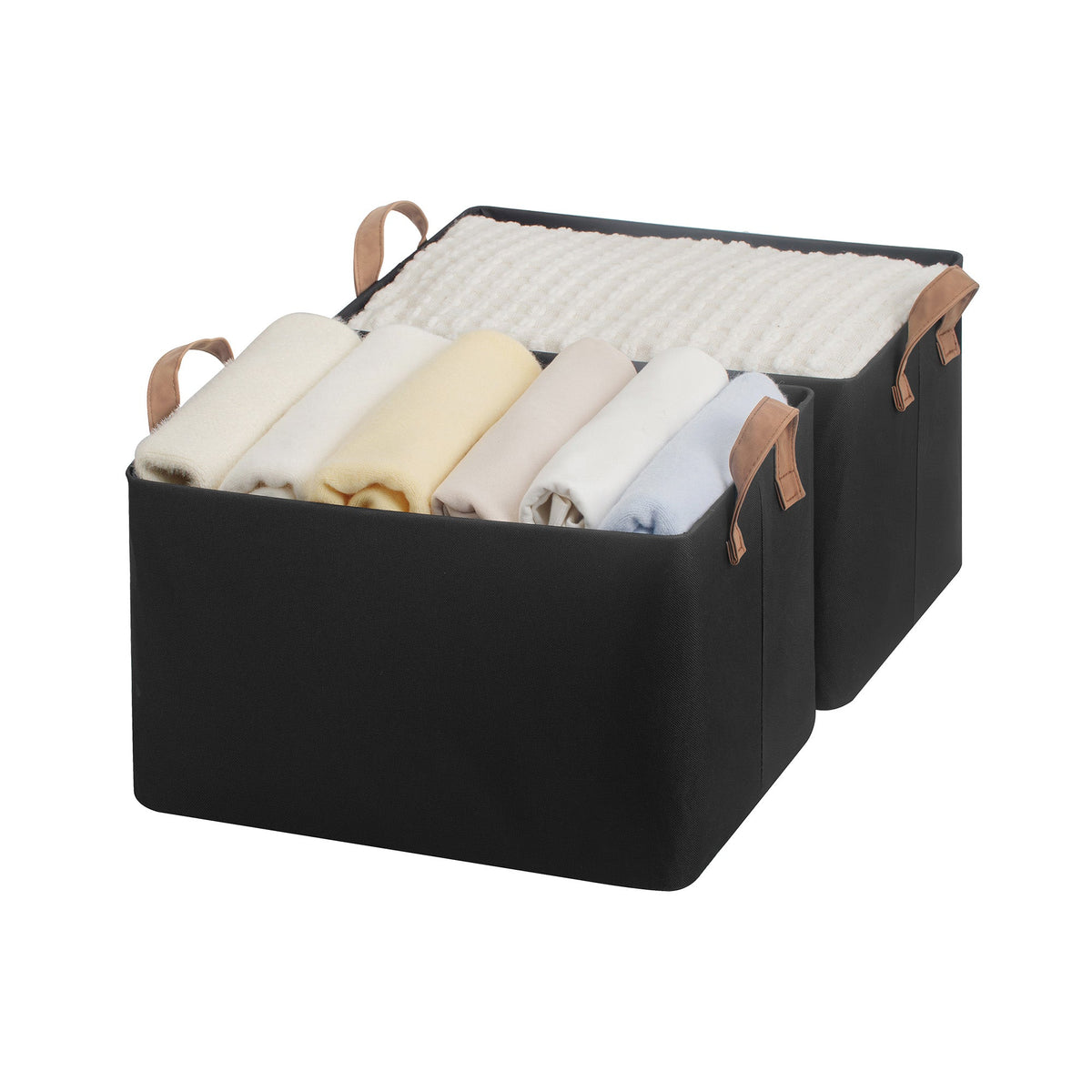 Storage Bins, Shelves Baskets for Organizing, 2 Pack