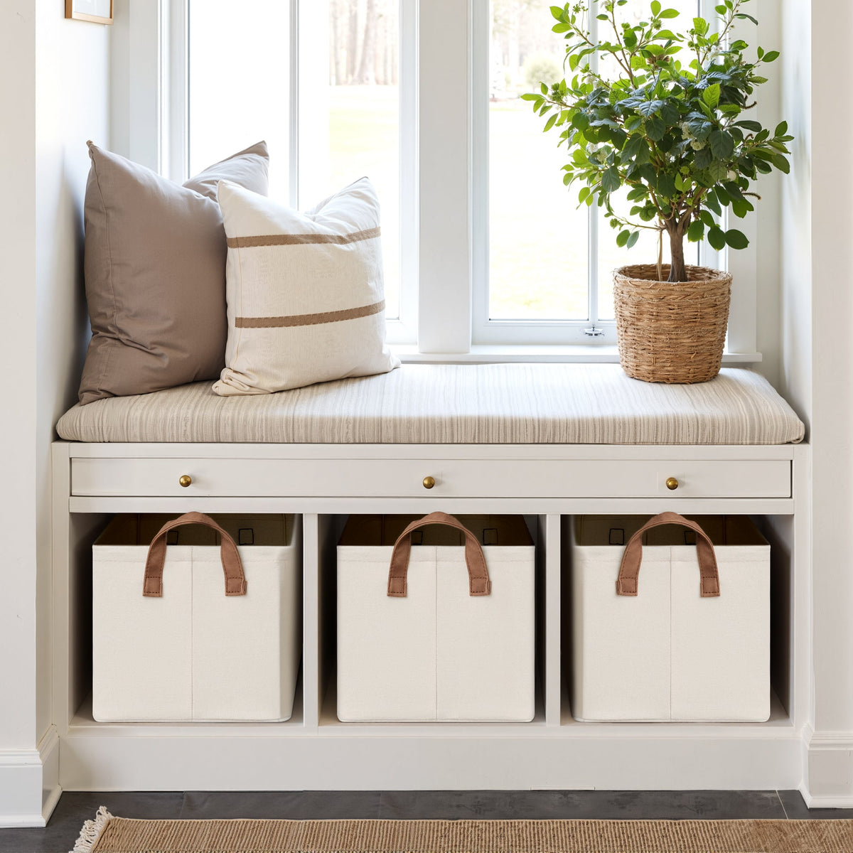Storage Bins, Shelves Baskets for Organizing, 2 Pack