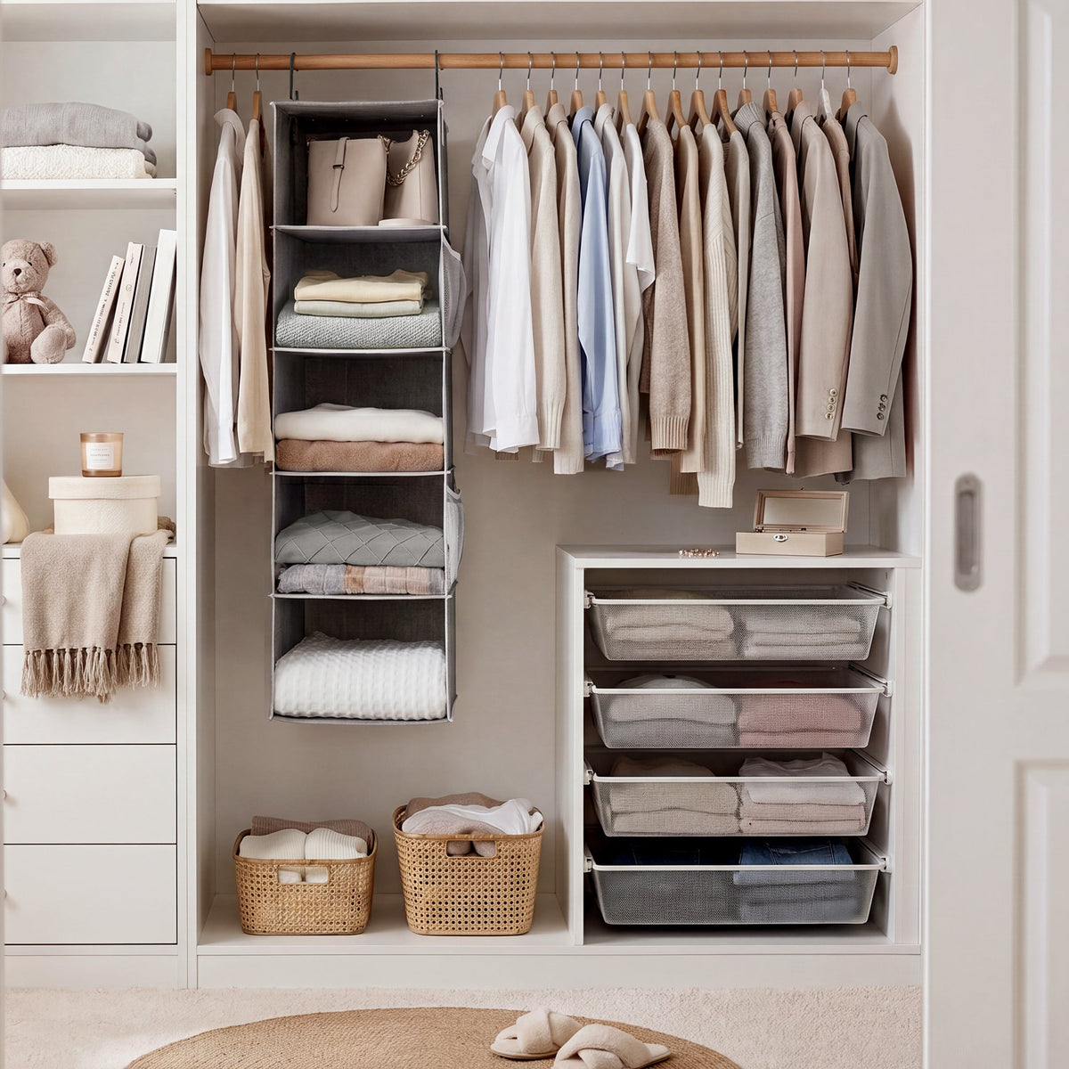 6-Shelf Hanging Closet Organizer