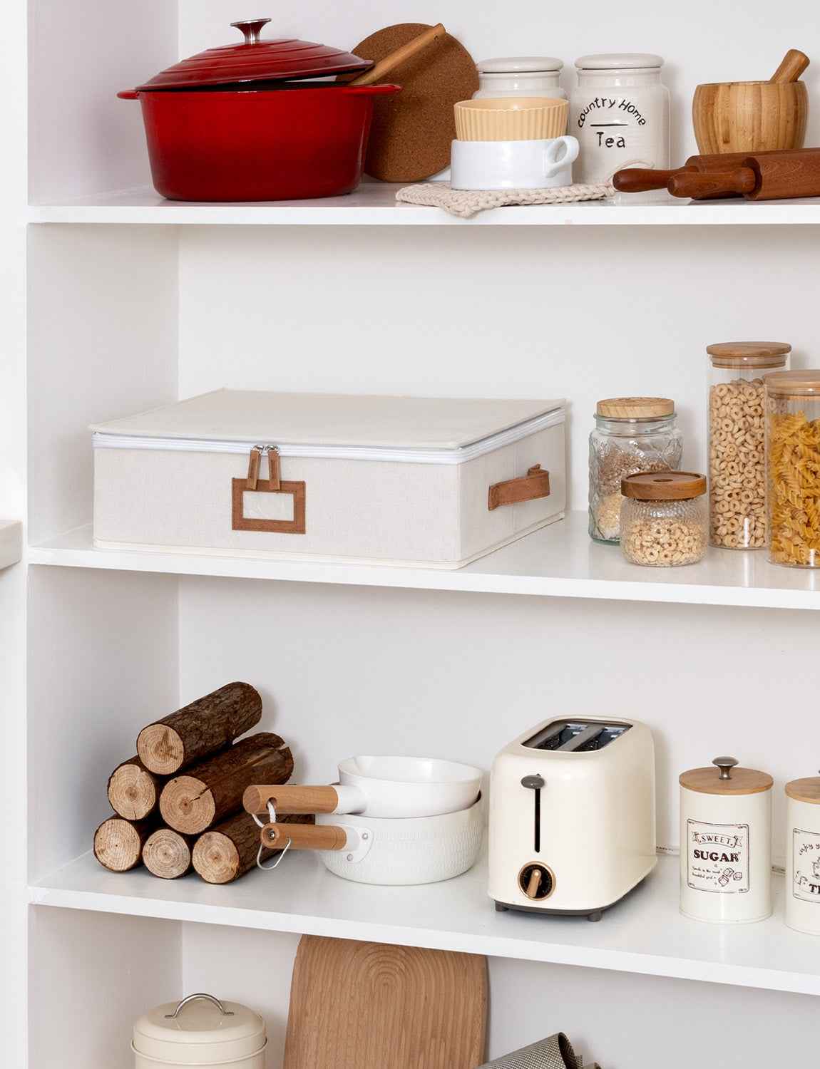 Hard Shell China Storage Containers for Dishes, Plates and Mugs