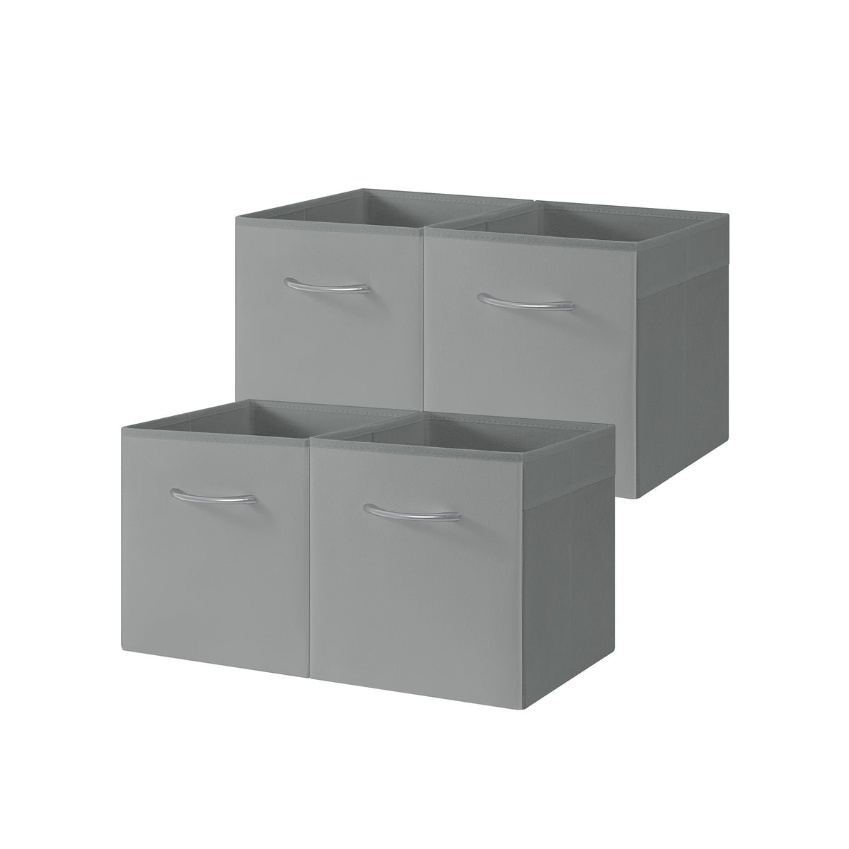 Storage Cube Bins with Handle, Set of 4