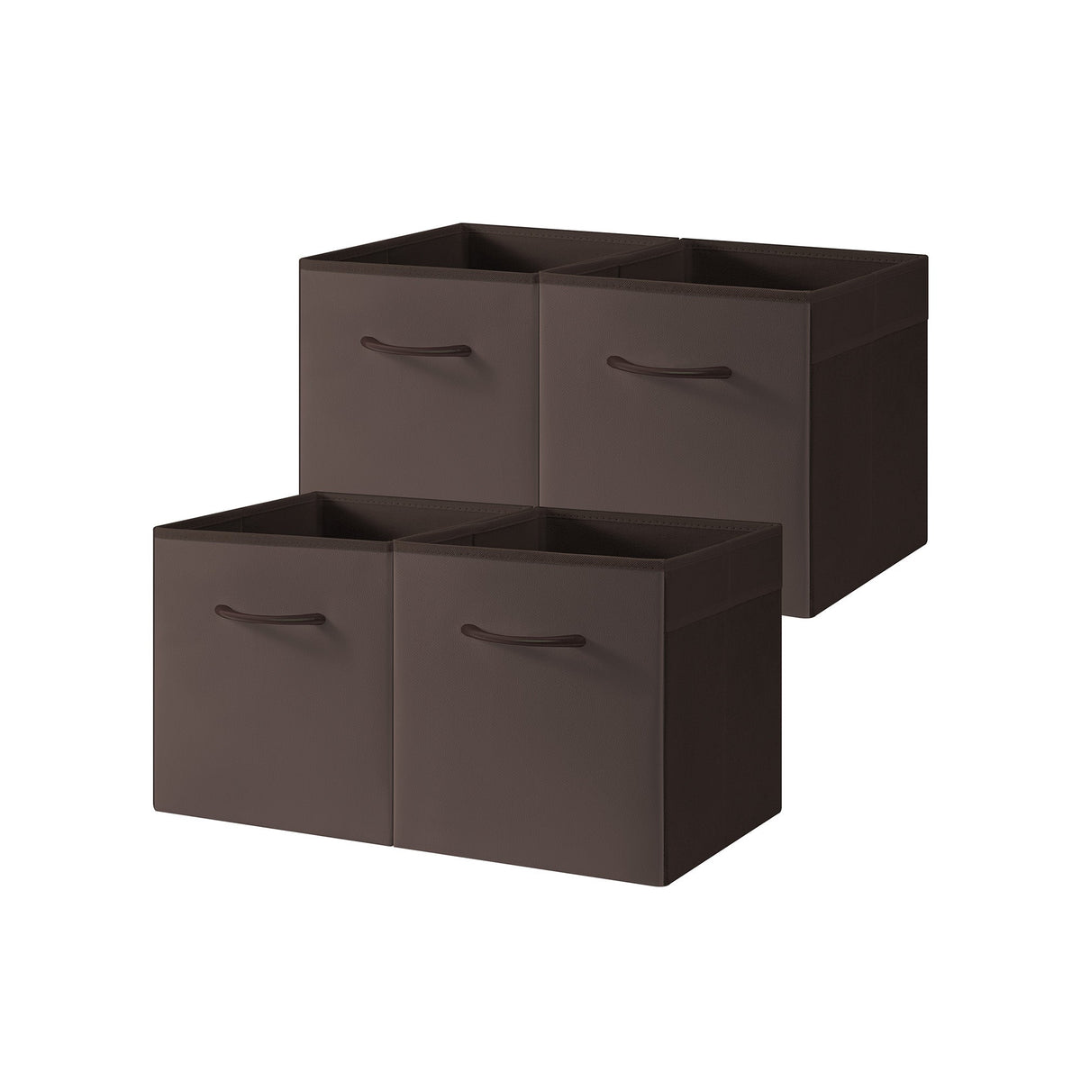 Storage Cube Bins with Handle, Set of 4