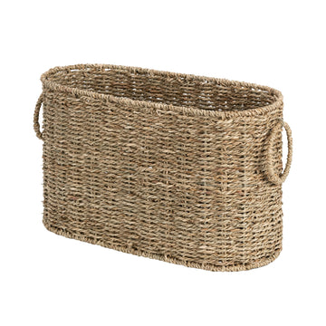 Toilet Paper Storage Holder for 6 Regular Rolls, Seagrass