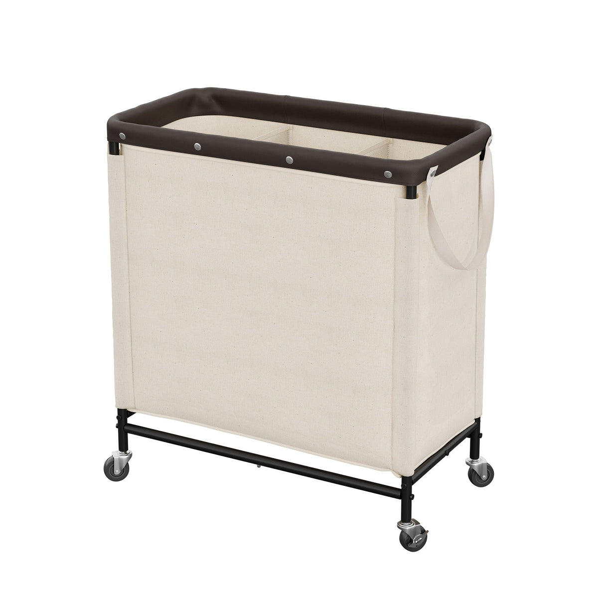 Rolling Laundry Sorter Cart with Removable Liner Bag, 90L-120L