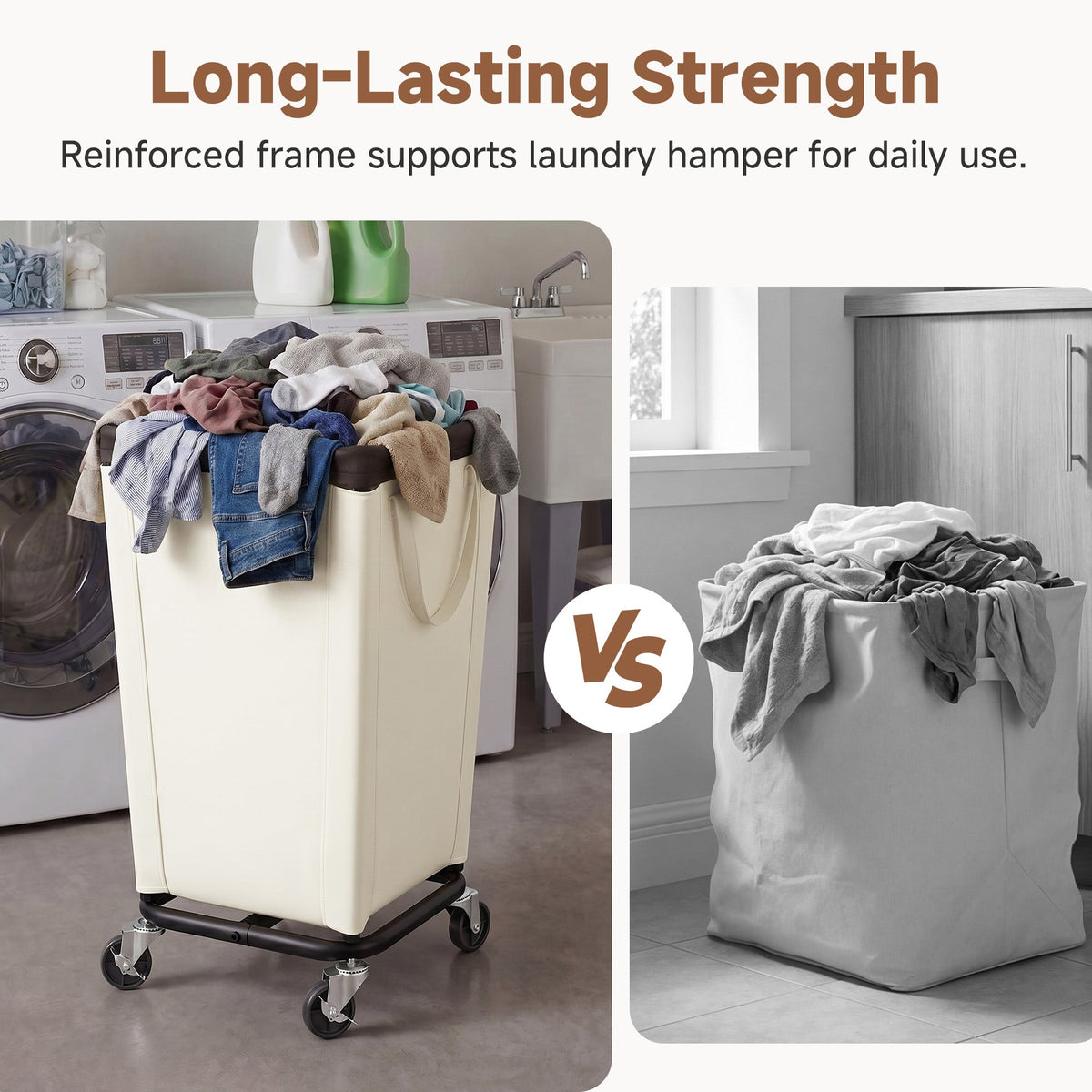 Laundry Hamper with Wheels, 150L-290L