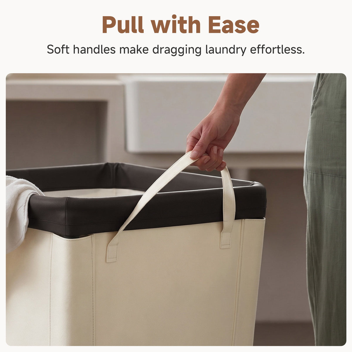 Laundry Hamper with Wheels, 150L-290L