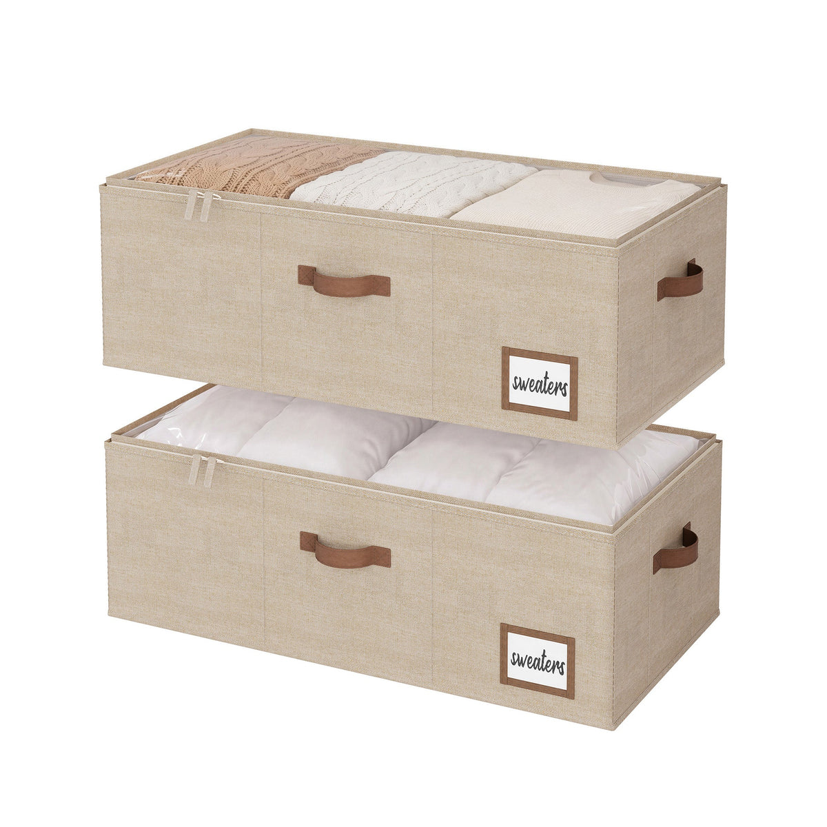 Under-Bed Storage Containers with Lid, 10"