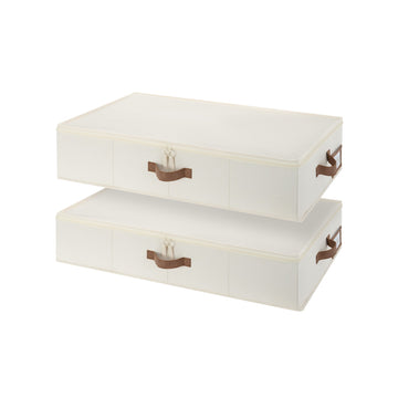 Under Bed Storage Bins with Label Holder, 2-Pack