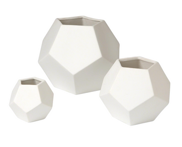 Faceted Vases