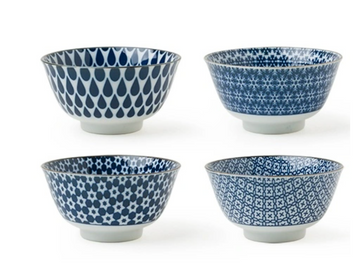 Blue & White 5¡å Bowl Set