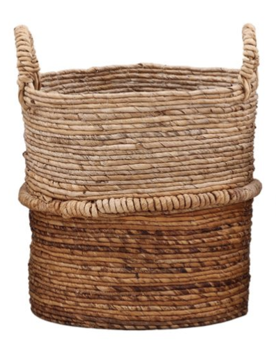 Two-tone Woven Banana Leaf Baskets