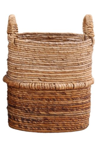 Two-tone Woven Banana Leaf Baskets