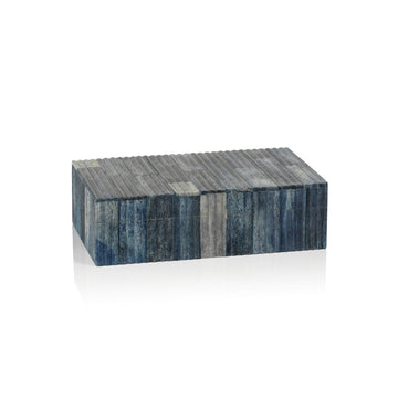 Biarritz Blue Ribbed Box
