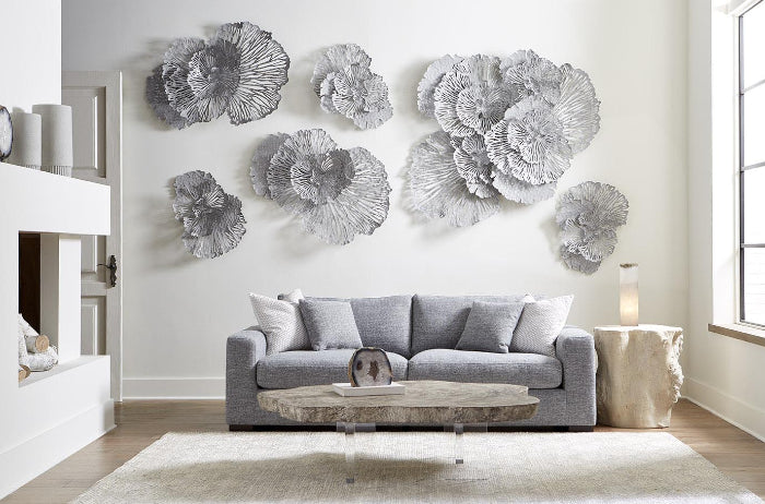 Sculpted Metal Floral Wall Art