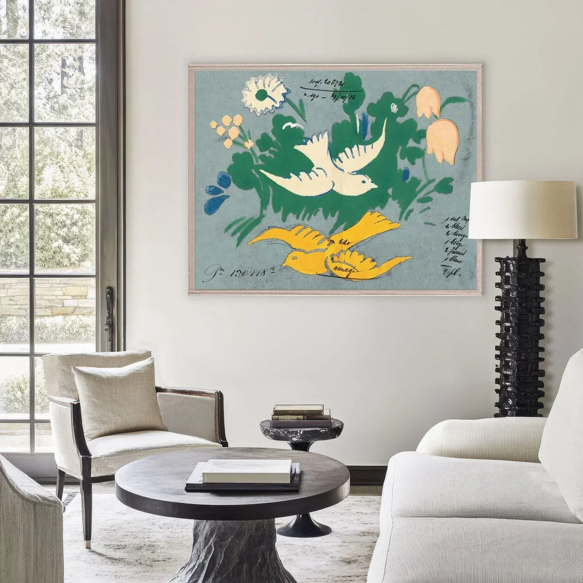 Floral Doves