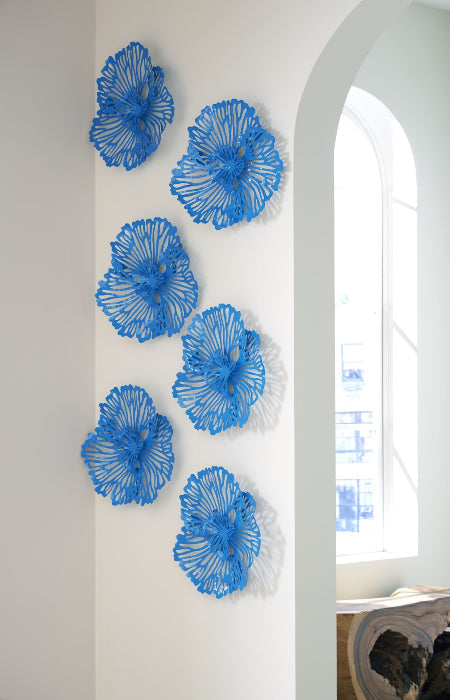 Sculpted Metal Floral Wall Art