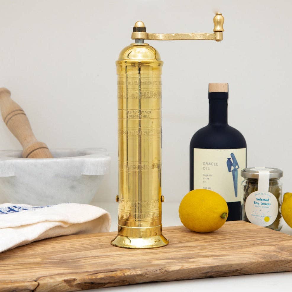 Brass Pepper Mill - 10"