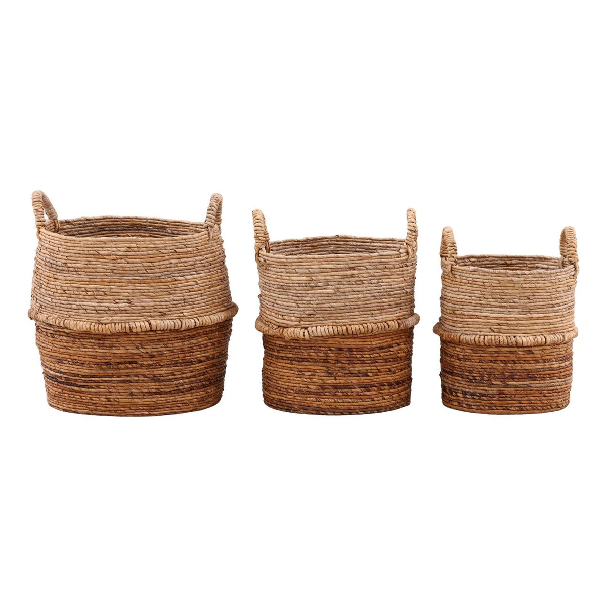 Two-tone Woven Banana Leaf Baskets