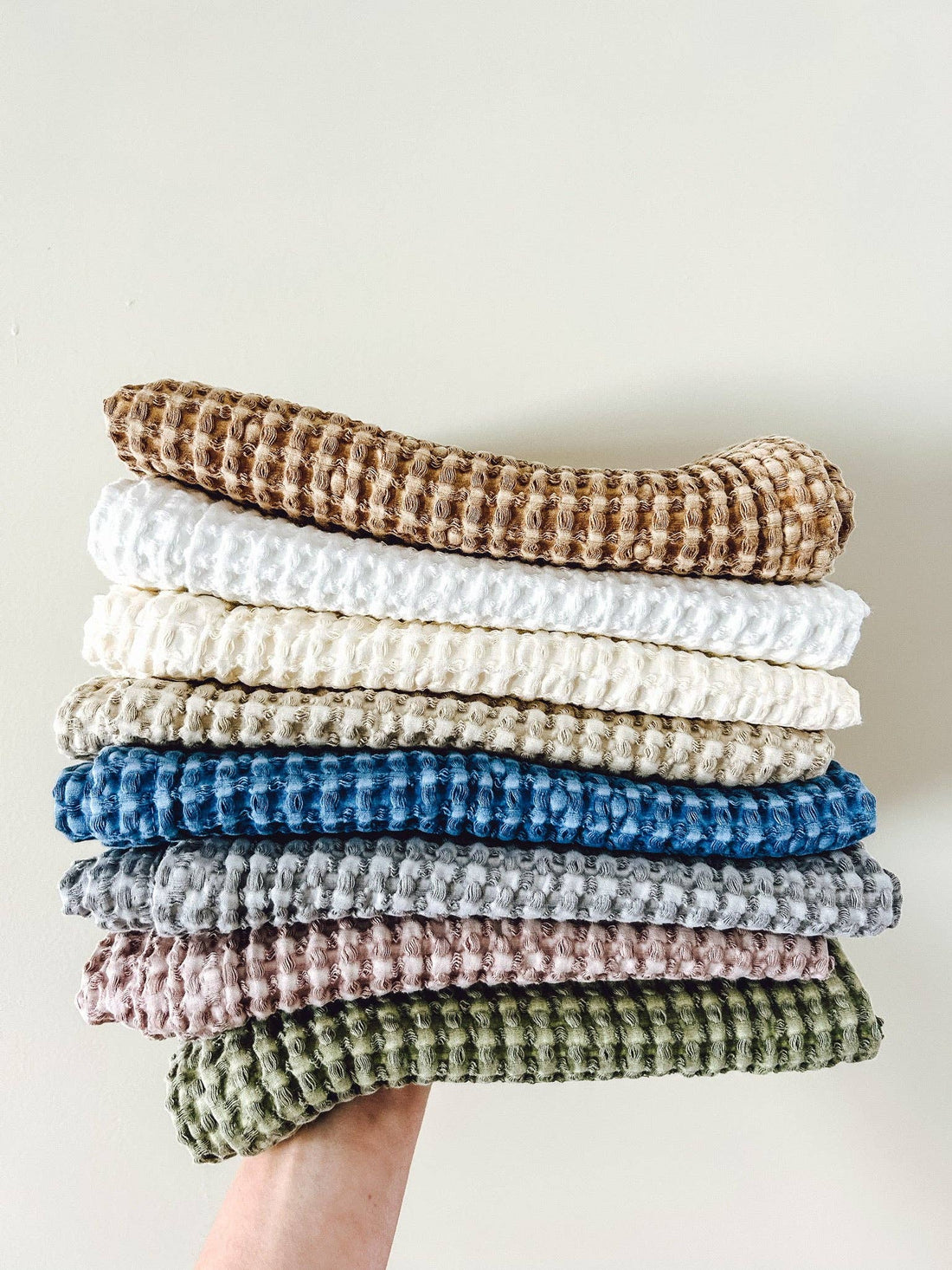 Organic Waffle Tea Towel - Natural