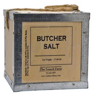French Farm  Butcher Salt Box