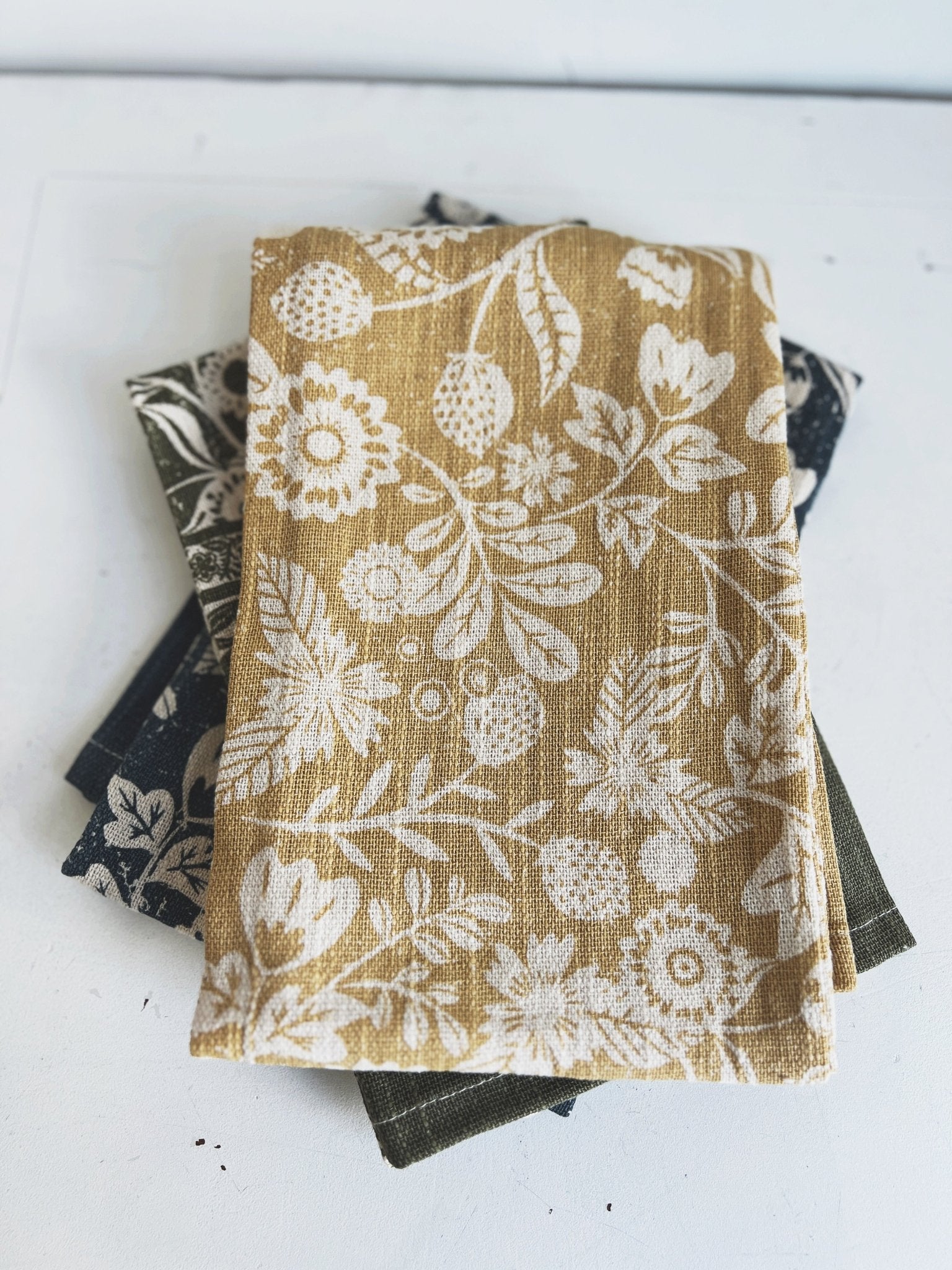 Floral Printed Tea Towel