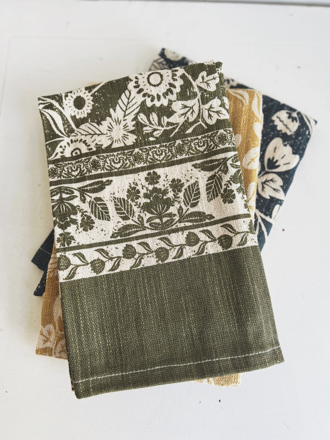 Floral Printed Tea Towel