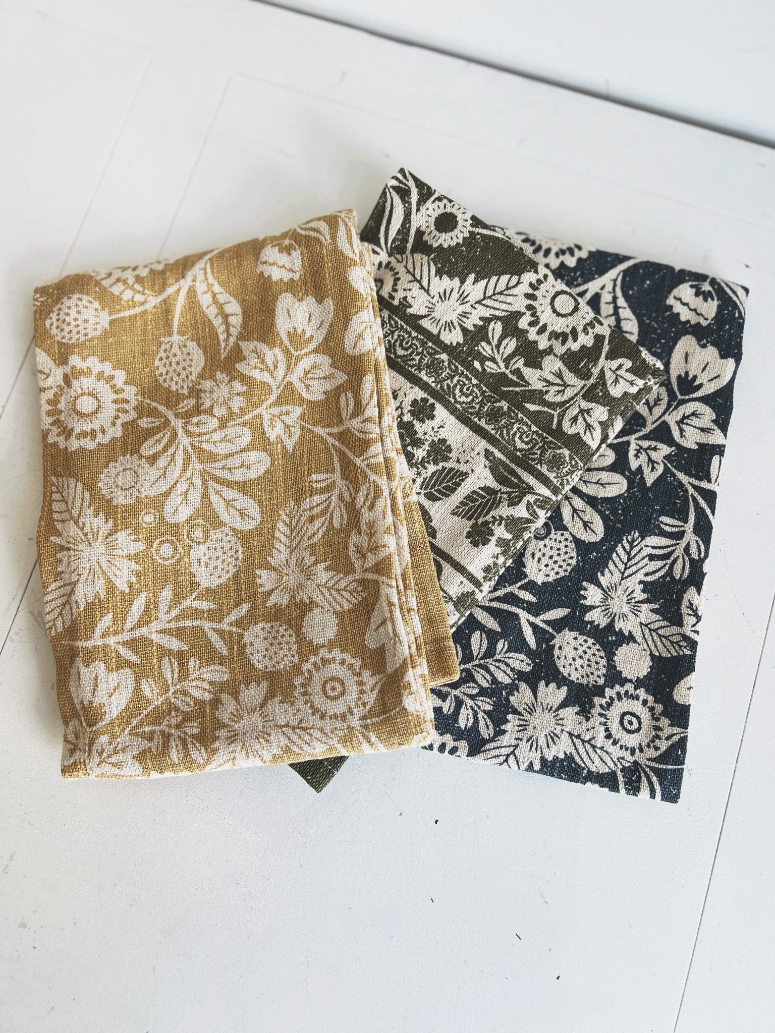 Floral Printed Tea Towel
