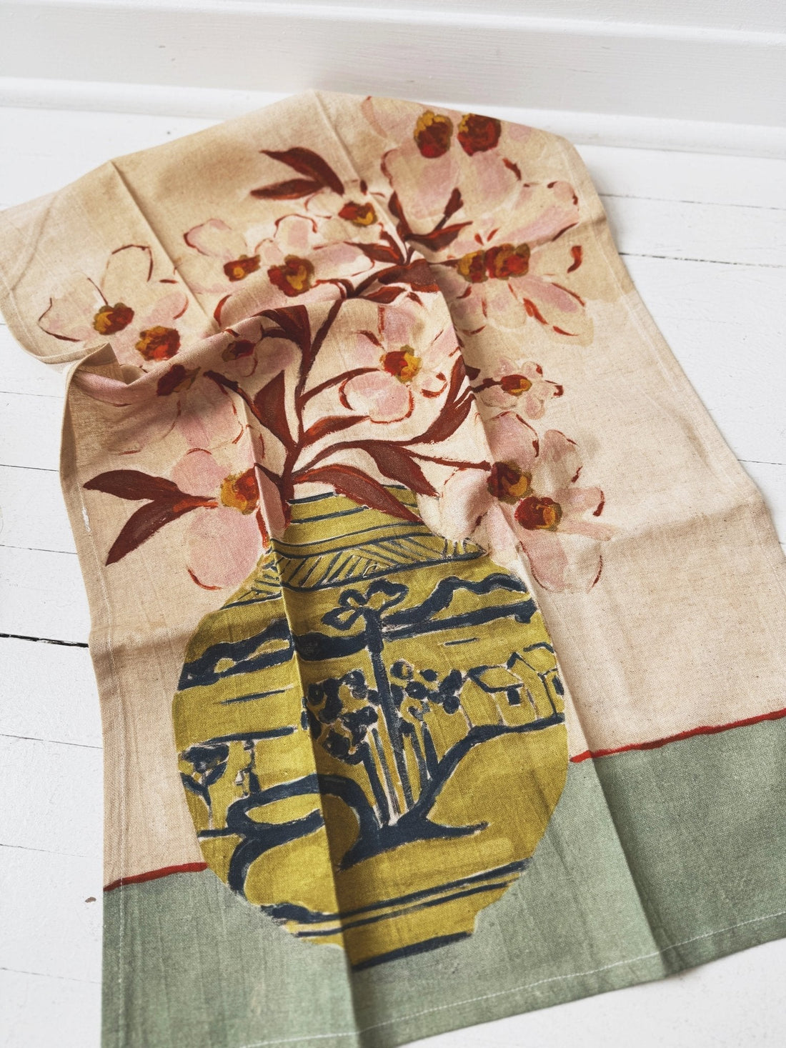 Flowers In Vase Tea Towel