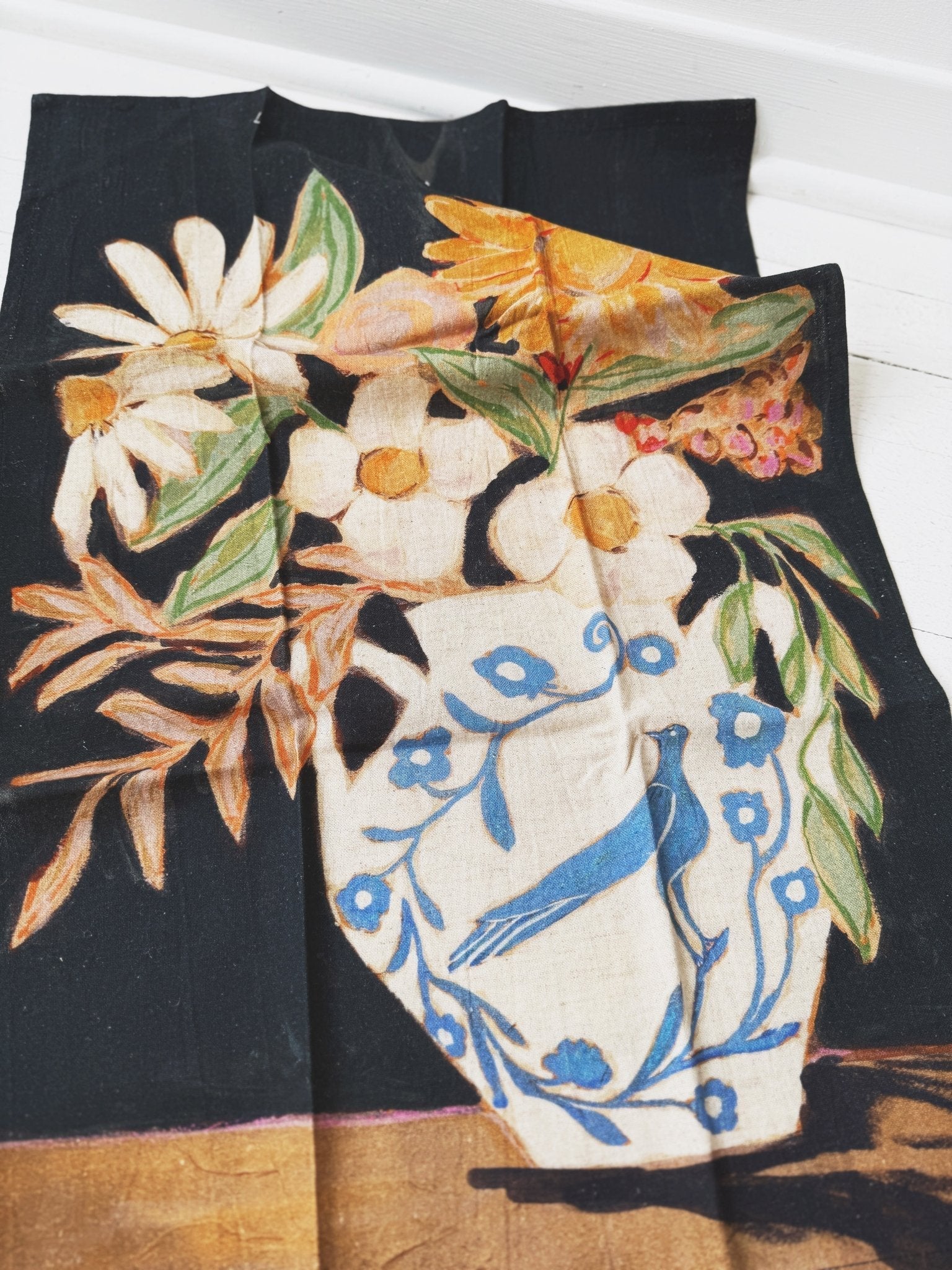 Flowers In Vase Tea Towel