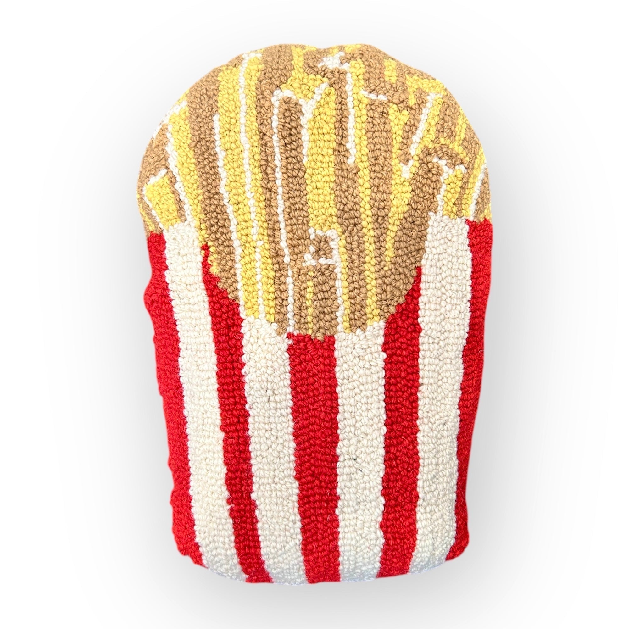 French Fry Hooked Pillow