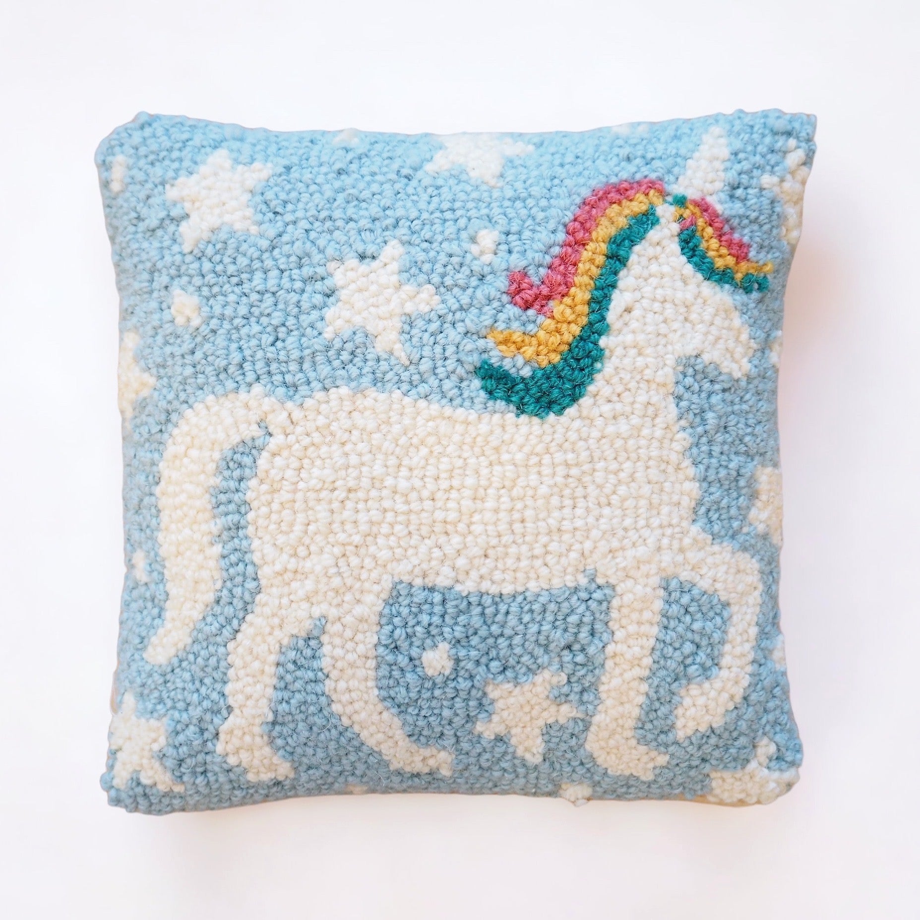 Hooked Unicorn Pillow