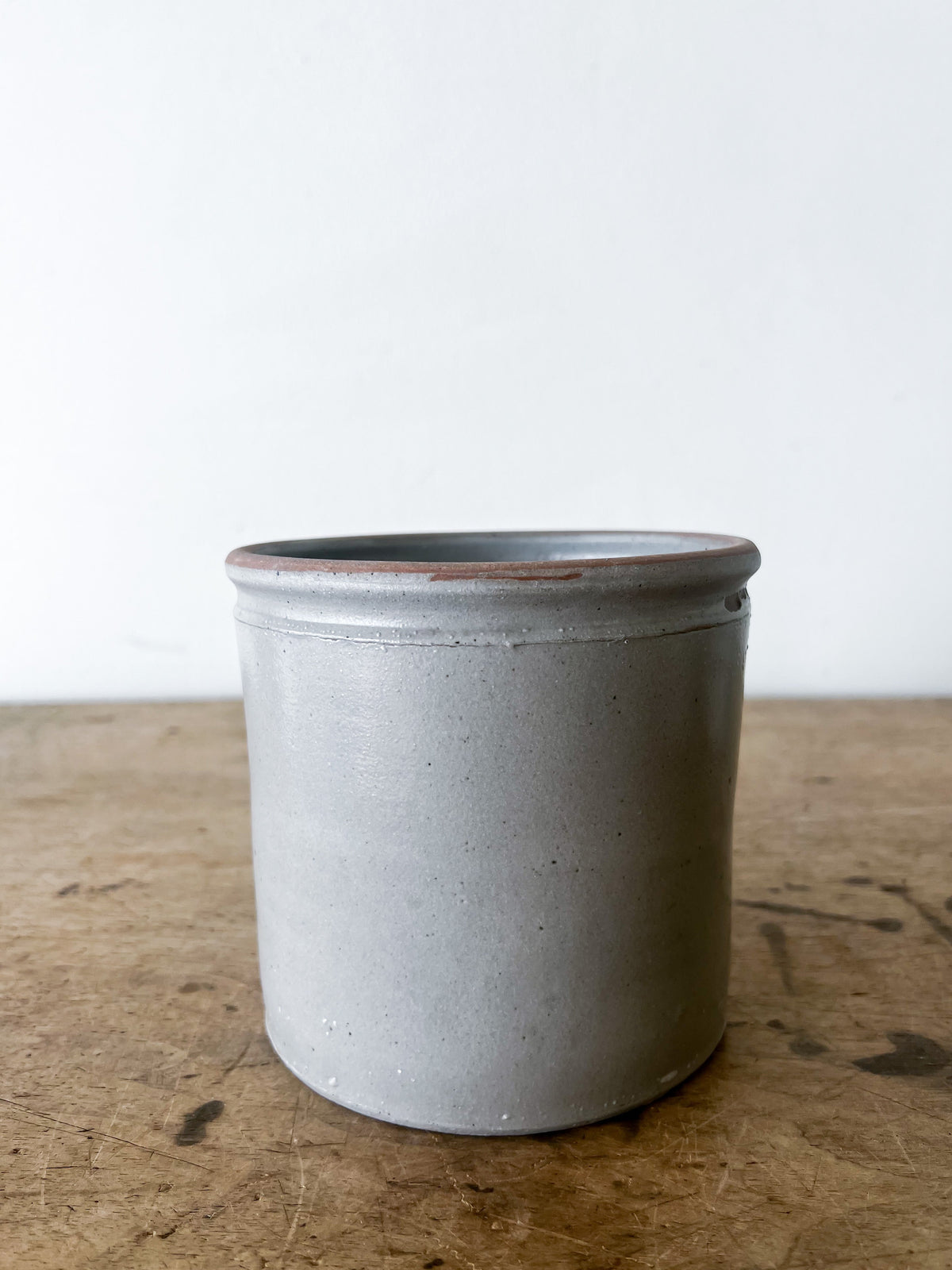 White Small Utensil Crock