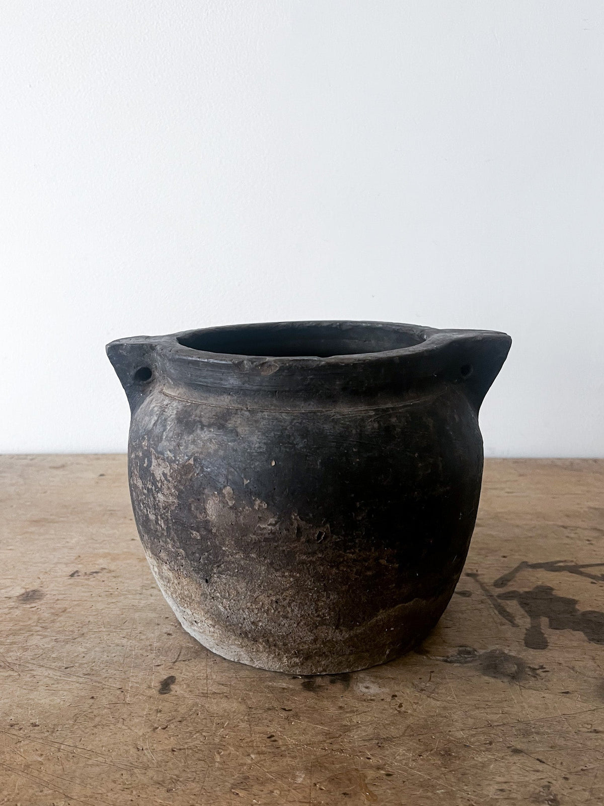Double Handled Clay Pot- Medium