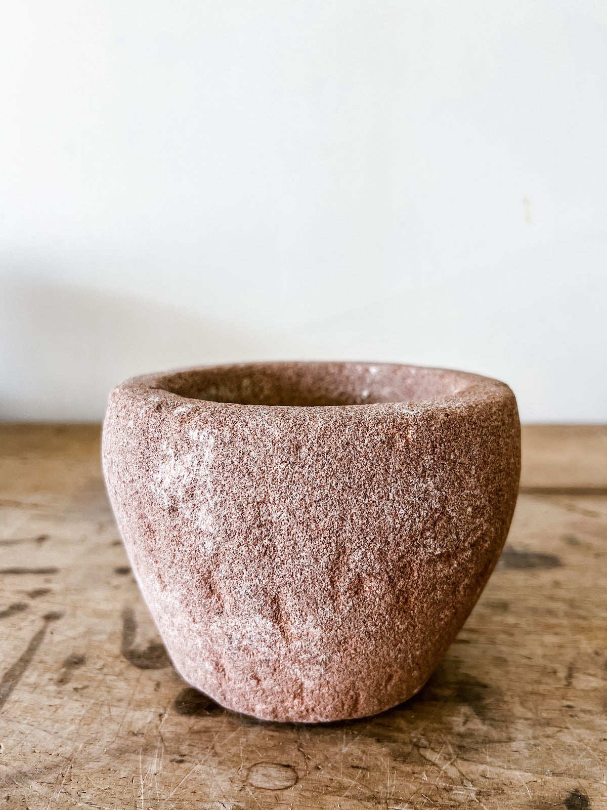 Found Stone Mortar- Colored