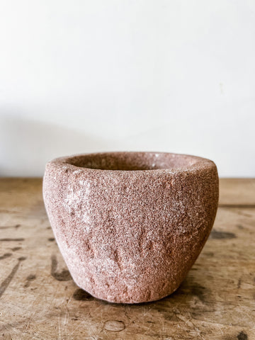 Found Stone Mortar- Colored